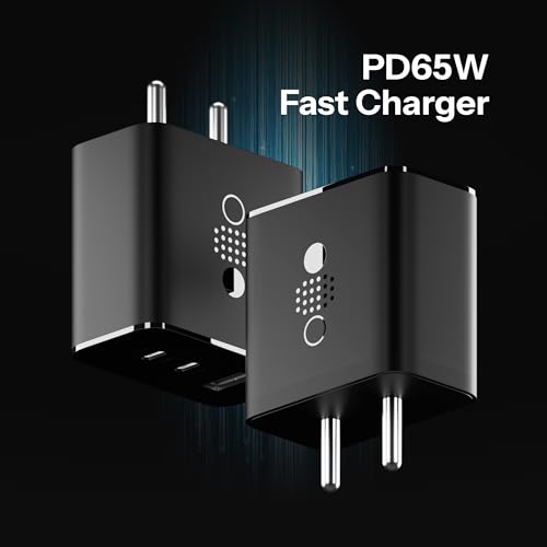 Image of AILKIN 65W Gan Trio Charger Adapter,3 Port USB Type C to A Fast Wall Charging Compatible with Nothing CMF Phone 1 /Nothing Phone 2 /2a /2a Plus /3a /3a Plus /Tablet /Samsung Galaxy S24 /S25 Series & More