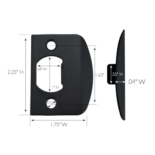 Design House 811620 Full Lip Square Corner Strike Plate Oil Rubbed Bronze by Design House - Image 8