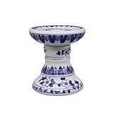 Kerzen Ständer Kerzenhalter Blau & Weiß Keramik, Kerzenständer, Tischaccessoire(Style A)