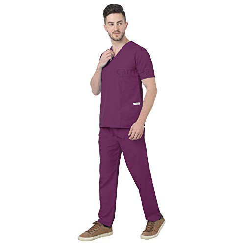 Image of Cambia Scrub Suits for Doctors Men /OT Dress Unisex (XXS, Wine)