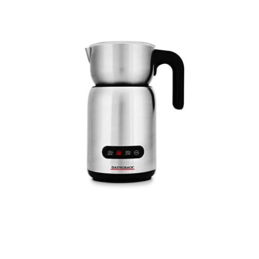 Gastroback #42359 Design Milk and Chocolate Advanced, induktion mjölkskummare, elektrisk, 650 watt, 1 liter mjölkskum, svart/silver