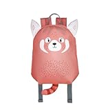 Linda mochila de desenho animado, elegante e prática, panda vermelho