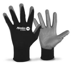 Mission110 GreyPU Palm BlkPolyShl M - (2 Dozen)