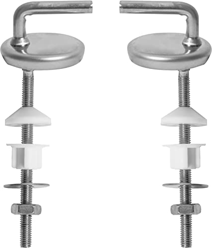 Cornat - Cornat TEC365072 Kit de fixation compatible avec abattant WC Cornat Modena et divers motifs décoratifs en acier inoxydable et plastique Système de fixation Kit de fixation Pièces de rechange