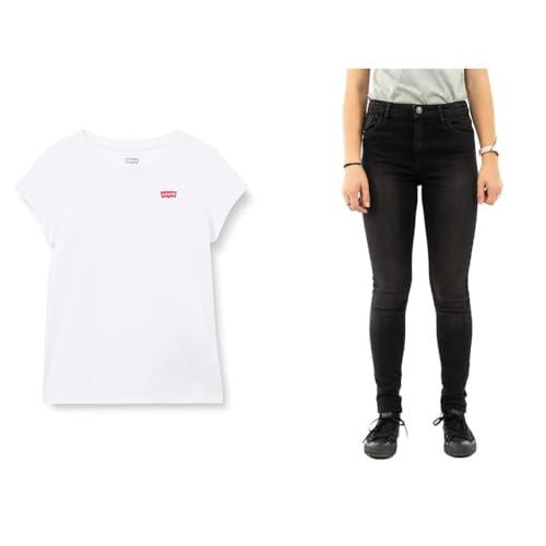Levi's Kids s/s batwing tee fille t-shirt coton et jean skinny 711