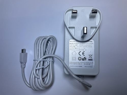 Replacement for White 5.0V 1500mA Charger for Motorola MBP853 Connect Wi-Fi Video Baby Monitor