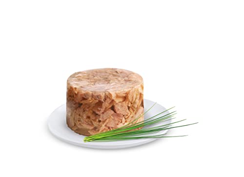 GimDog Pure Delight Thunfisch mit Rind - Proteinreicher Hundesnack mit zartem Fisch in köstlichem Gelee - 12 Dosen (12 x 85 g)