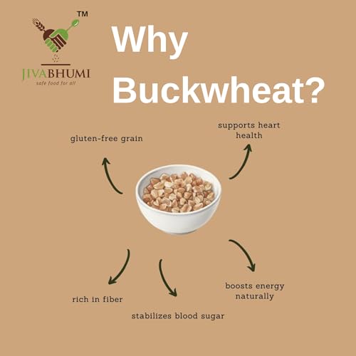 Image of Organic Buckwheat (Kuttu) | Gluten-Free Natural Grain Alternative | High Protein & High Fiber Superfood | Nutrient-Rich for Sweet & Savory Recipes | Healthy Rice & Wheat Substitute (5 Kg)