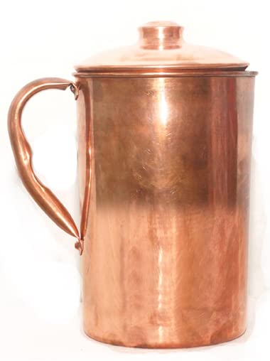 Pichet en cuivre uni carafe eau traditionnelle table salon