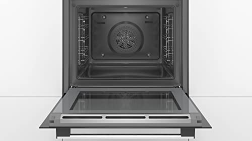 Bosch Home & Kitchen Appliances Bosch HBS573BS0B Serie 4 Built-in Oven with Pyrolytic Cleaning, 3D Hotair, Autopilot 10, LED display control, 60 x 60 cm, Stainless steel