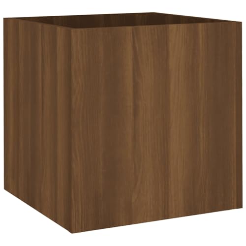 vidaXL Jardinera Roble marrón 40x40x40 cm Madera de ingeniería