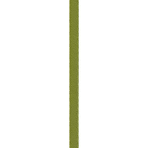 Image of Berwick Offray 475850 3 /8 inch Wide Single Face Satin Ribbon, Lemon Grass Green, 6 Yds