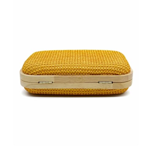 Image of Women Straw Clutch Purse Handwoven Summer Evening Bag Beach Straw Handbag Wedding Party Clutch Bag Wicker Purse