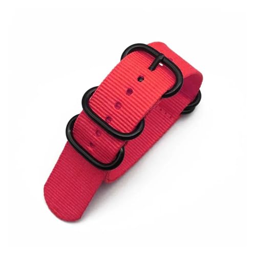 [��������] �i�C�����X�g���b�v 18mm�`24mm ���^�������O�o�b�N�� �N�C�b�N�����[�X �����Y ���g���X�|�[�c�E�H�b�`�X�g���b�v(Red,18mm)