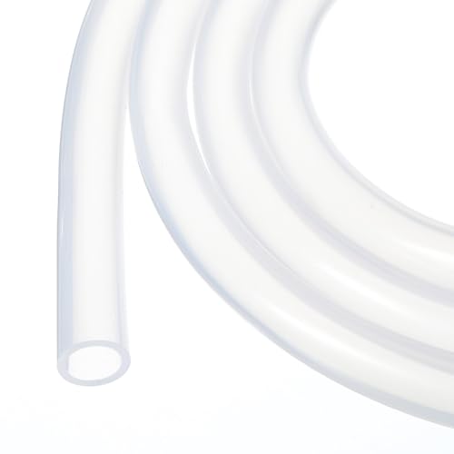 Image of 3.3ft 3 /8 inch ID x 1 /2 inch OD Silicone Tubing Clear Industrial Plastic Tubing Pure Silicone Hoses for Pump Siphoning Draining Irrigation Brewing