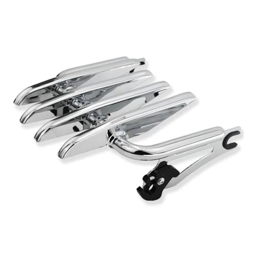 Porte-bagages furtif chrome détachable pour moto Touring Road King