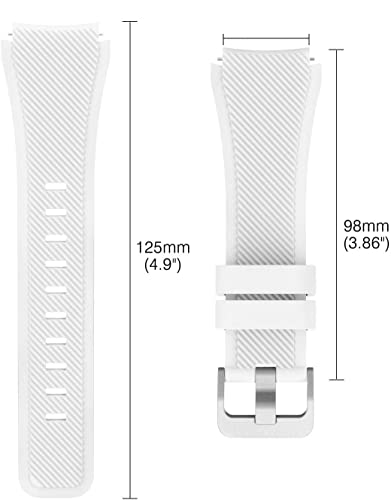 Correa de silicona compatible para reloj militar 1.83-1.85 pulgadas miniatura 6