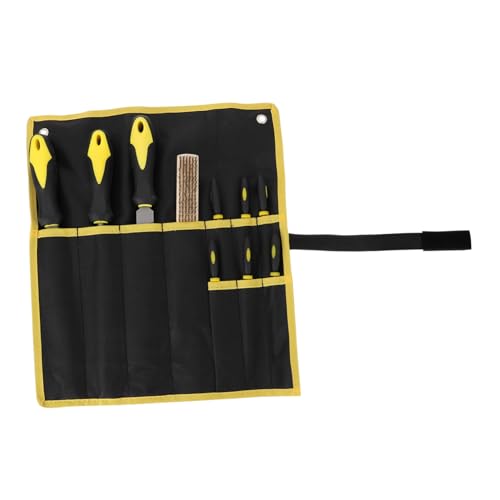 HEALEEP 10個 点属鋼製やすり工具 木材研磨用耐久ポリッシュツール 滑り止めハンドル付き彫刻補助用