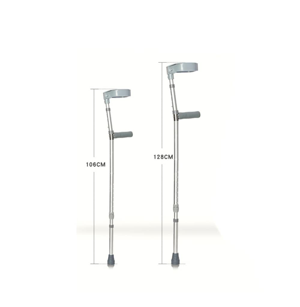 Muletas De Aleación De Aluminio para El Codo, Muletas Portátiles De Aleación De Aluminio con Brazos Ajustables En Altura, Muletas Retráctiles para Las Axilas