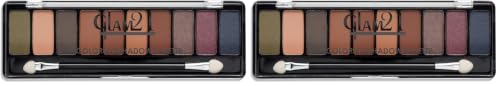 Image of Glam21 Flawless 10 Color Eyeshadow Palette |Long-Lasting | Smudge Free | Long Wearing And Easily Blendable Eye Makeup Palette Matte, Shimmery And Metallic Finish (Pack of 2)