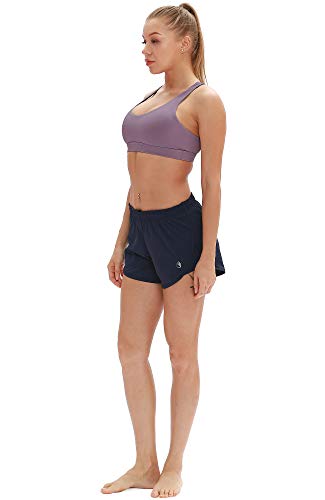 Image of icyzone Women's Padded Strappy Workout Running Sports Bras Medium Impact