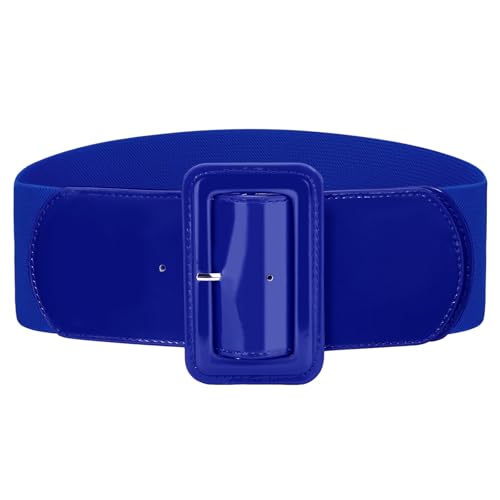 Image of VONMELLI Stretchy Wide Women Belts Elastic Vintage Belts for Women Fashion Ladies Waist Belt for Dress