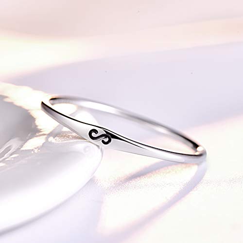 2MM 925 Sterling Silver Stacking Rings Minimalist Thin Ring Eternity Wedding Bands for Women Size 6-103