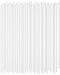 Disposable Drinking Straws - 7 3/4 Inches Long - Standard Size (Clear, 250)