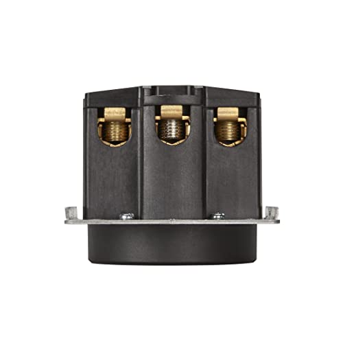 Maxxima 50A Single Receptacle Outlet, Nema 14-50R, 125/250V Commercial Grade Black Outlet For Electric Vehicles And Appliances, 3-Pole, 4 Wire (10, 8, 6, 4 Awg Copper Only) (2-Pack) #TOP7