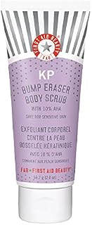 First Aid Beauty KP Bump Eraser Body Scrub, Exfoliant for Keratosis Pilaris with 10% AHA, 2 oz