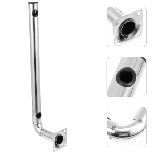 Poste inoxidable tipo L Happyyami para instalar antena exterior e interior 5