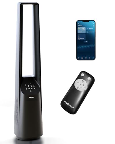 Pro Breeze Ventilatore a Torre Intelligente senza Pale da 101 cm – WiFi – Ultra Silenzioso con...