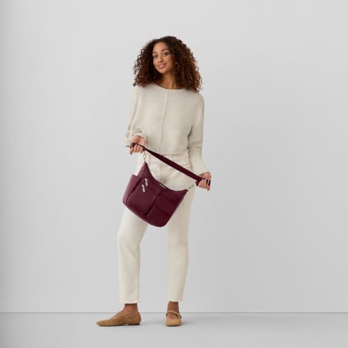 Image of Baggallini Modern Everywhere Crossbody Bag for Women 11x9x4.5 Rfid Hobo Bag