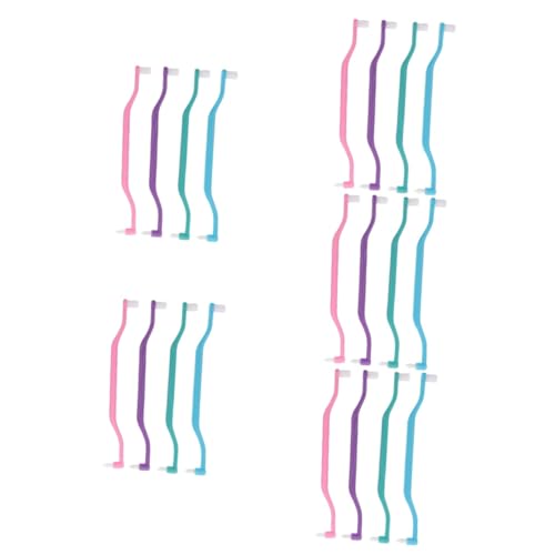 SHERCHPRY 5 Series Cepillo De Dientes De Cabezas Interdental Oral Limpieza Cerda Cepillos De Dientes Resistentes Al Desgaste Cepillo De Dientes De Cabezales El Plastico 4 Piezas X 5