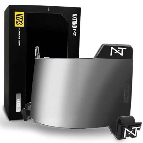 [DAILYLIVE] Nxtrnd VZR3 Football Visor, Bubble Lens Technology, Fits Adult & Youth Football Helmets (Mirror)