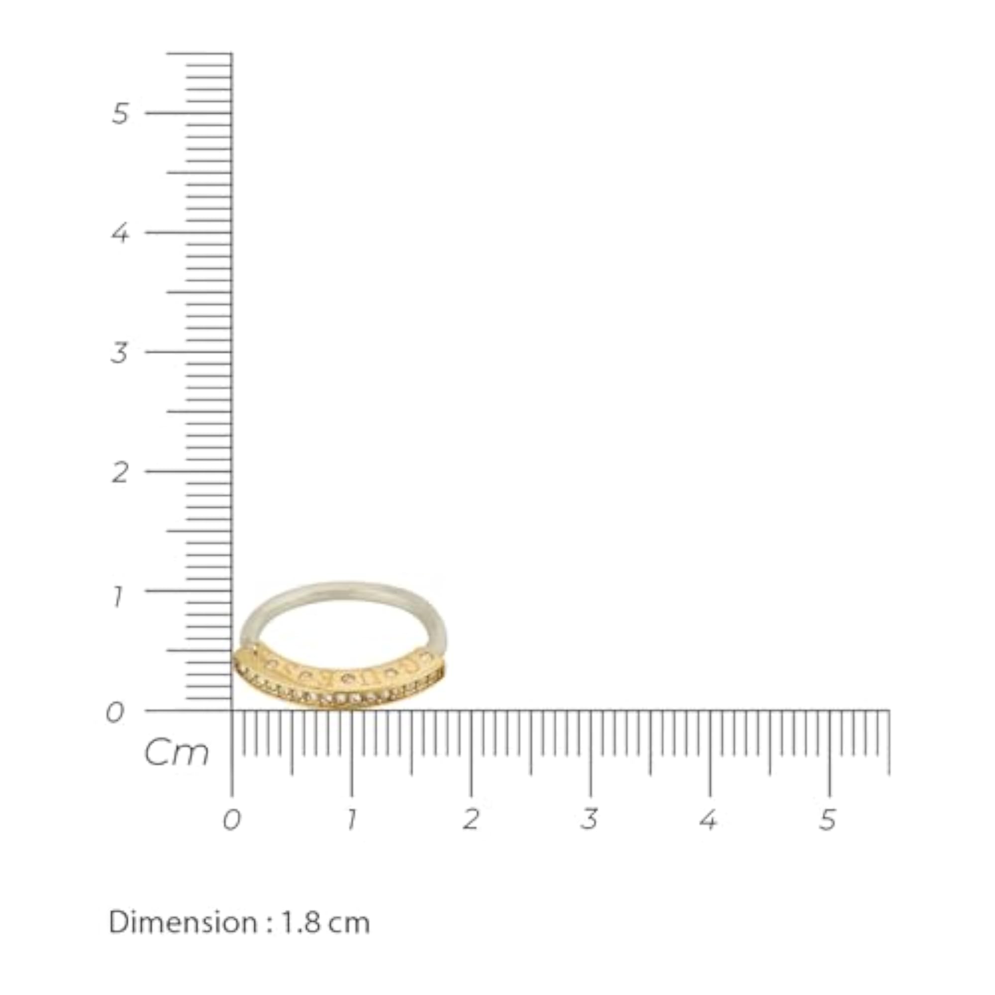 Women's Bond Gold-Plated Stainless Steel Stackable Ring