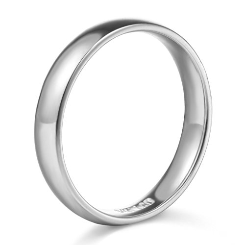 14k Yellow or White Gold 3mm Plain Wedding Band2