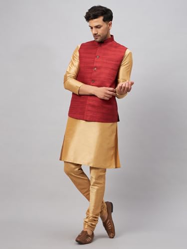 Image of VM Men's Jacket, Kurta and Pyjama Set