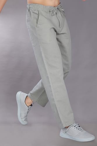 Image of DIVISIVE Men's Relaxed Fit Cotton Linen Blend Trousers
