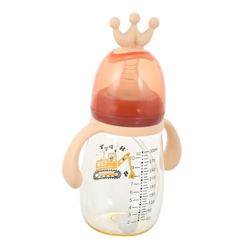 POPETPOP Botella Agua Niña con Pajita Flexible Antichoque Taza Entrenamiento Doble Asa para Antigoteo y Resistente para Uso Diario