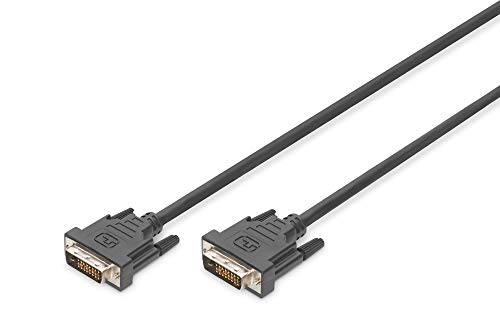 ASSMANN Electronic DVI-D 2m cable DVI Negro - Cables DVI (2 m, DVI-D, DVI-D, Macho, Macho, Negro)