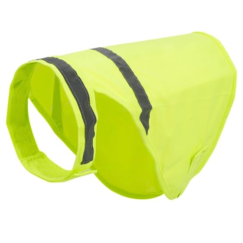Chaleco de seguridad para perros de alta visibilidad, arnés reflectante amarillo neón para perros grandes y medianos, equipo transpirable y de servicio para perros