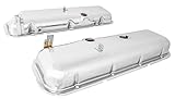 JEGS OEM-Style Replacement Valve Covers for 1965-1972 Chevrolet Models w/Big Block 396, 402, 427, 454 Engines & Power Brakes [Chrome]