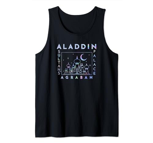 Camiseta Disney de Aladdín con estampado holográfico brillante y corte cómodo