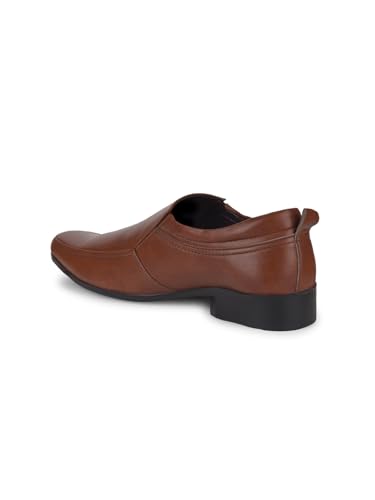 BATA Men’s Tan Moccasins Slip-On Shoes, Oxford Formal Dress Driving Slip Shoes with Cushioned Insole | Comfortable Penny Loafers | Men’s Boat Shoe for Business, Church, Wedding, Casual & Daily Wear3