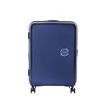 American Tourister Soundbox - Trolley M Espandibile Valigia, 67 cm, 71.5/81 L, Blu (Midnight Navy)