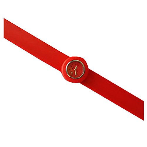 HSW Slap on Silicone Quartz Watch Number Fashion Sports Watch Bracelet for Child Boy Girl Lady Woman Man Unisex Snap Children Watches