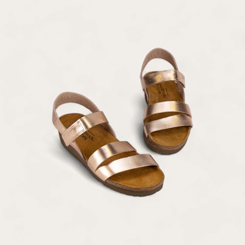 Image of NAOT Kayla Women's Sandals - Supportive 3-Strap Design with Backstrap, Cork & Latex Footbed - Arch Support - Travel-Friendly Comfortable Walking Sandals for All-Day Wear