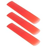 Colore rosso distintivo per lo stile: mostra il tuo gusto con le ance per sassofono jazz, che conferiscono un tocco unico al tuo strumento sassofono e completano le impostazioni di performance tradizionali e jazz, ance per sassofono contralto, ance sintetiche per sassofono