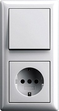 Gira Serie Standard 55 Steckdosen Komplett-Sets Reinweiß GLÄNZEND